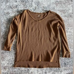 American Eagle Outfitters Brown Long Sleeve Top